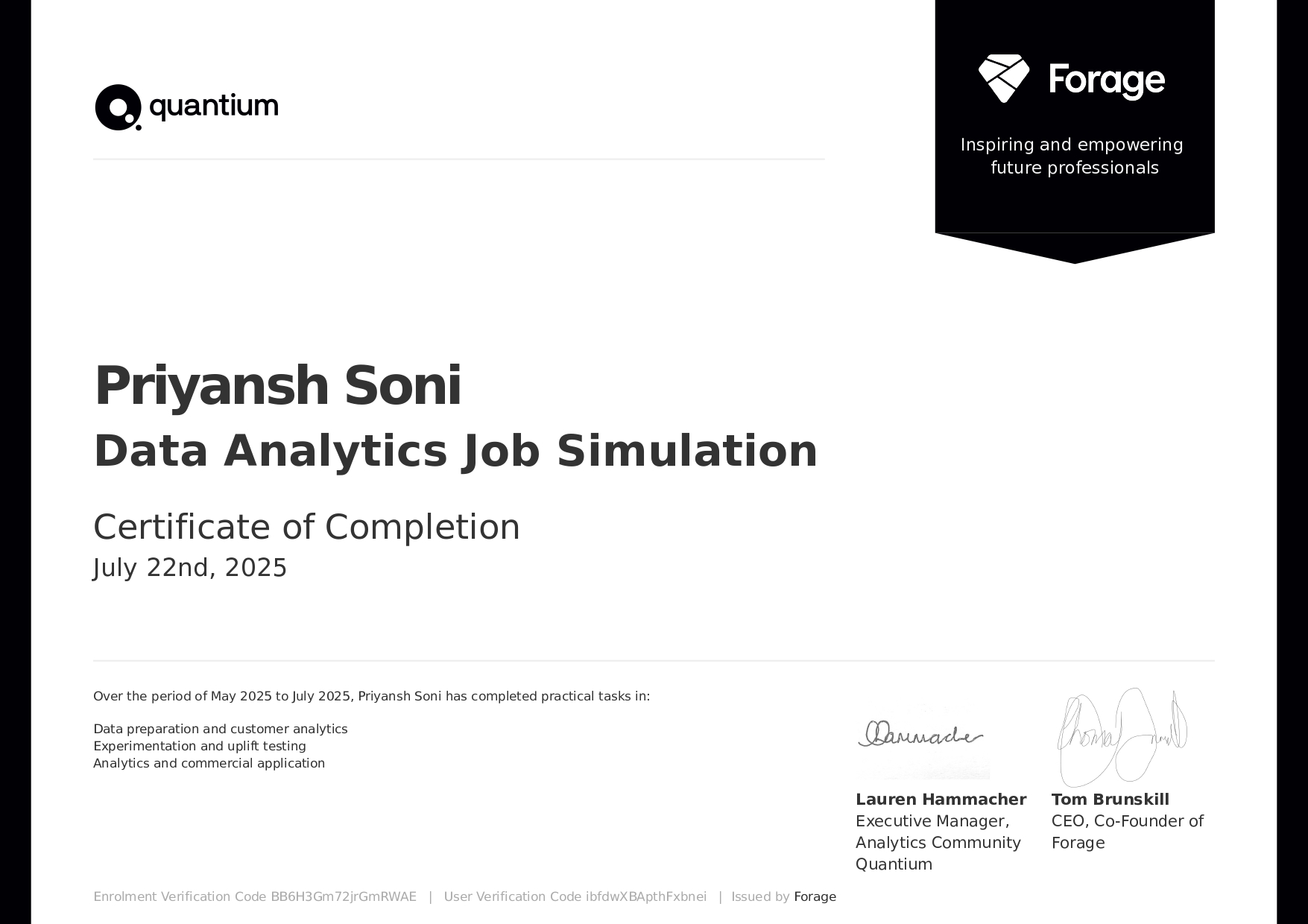 Quantium Data Analytics